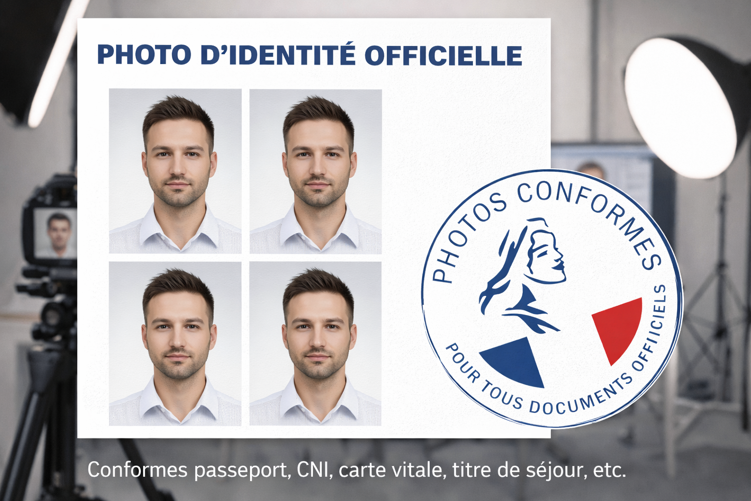 Photo d’identité officielle (format papier)